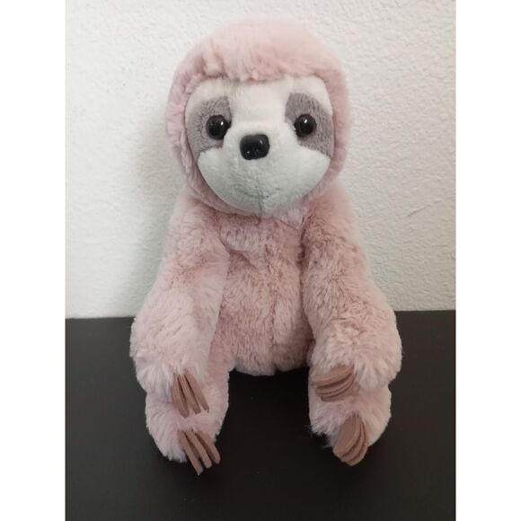 DOUGLAS Pink Stuffed Sloth POKIE 9" Plush Animal SOFT Squishy Cuddle Toys 15048 - Picture 3 of 6